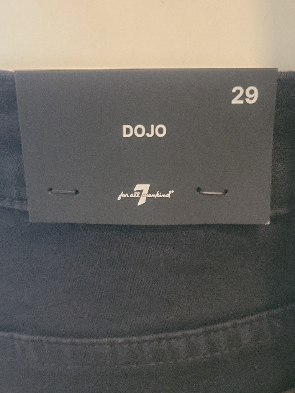 7 For All Mankind Dojo Jean In Night Black - Picture 6 of 11